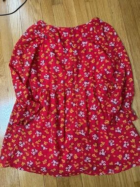 Free People Floral Zip Up Tunic/Dress Size 8